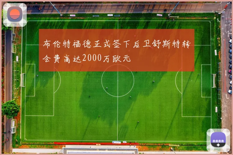 布伦特福德正式签下后卫舒斯特转会费高达2000万欧元